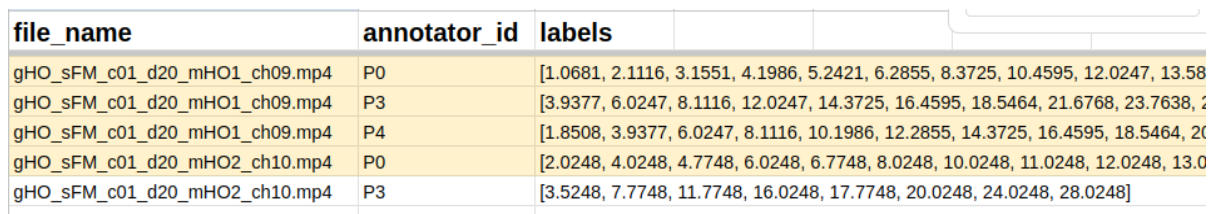 Dataset Labels